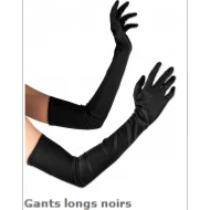 2 Paires De Gants Longs Élégants - Noir Et Blanc - Longueur 53 Cm - Pour Mariage, Bal, Opéra - Tissu Satin Élastique