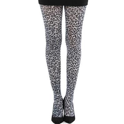 COLLANT LEOPARD NOIR ET BLANC