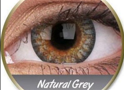 PAIRE DE LENTILLES NATURAL GREY , lentilles grises