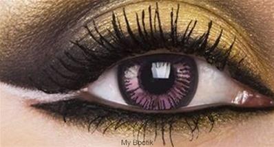 PAIRE DE LENTILLES CIRCLE LENS (BIG EYES 15mm) VIOLETTES, PASSIONATE PURPLE