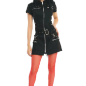   ROBE ROCK BLACK DRESS, robe punk rock ref.4160