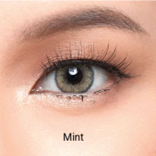 PAIRE DE LENTILLES MINT, lentilles couleur menthe sechée