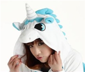 LICORNE BLUE ET BLANCHE-UNISEX 