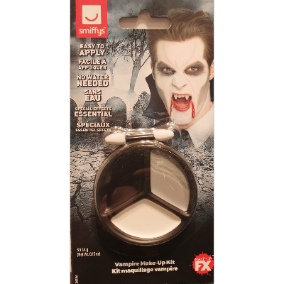 MAQUILLAGE VAMPIRE (noir , blanc , gris) , sans eau 