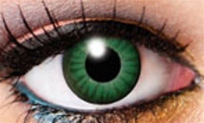 LENTILLES VERTES GREEN ELECTROLENS -lentilles jetables 