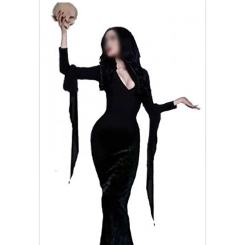   déguisement morticia , cosplay morticia , robe morticia