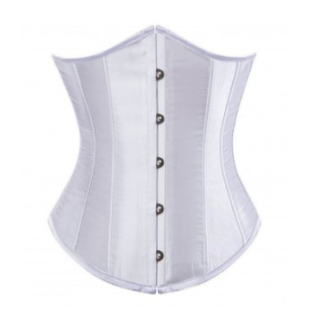 SERRE TAILLE BLANC, corset blanc 