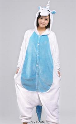 LICORNE BLUE ET BLANCHE-UNISEX 