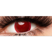 LENTILLES YEUX ROUGES RED MESH, lentilles red screen , lentilles rouges/G28