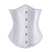 SERRE TAILLE BLANC, corset blanc 