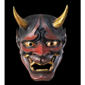   Masque de samouraï , masque Hannya banruo bore , masque oni ,  masque en resine 
