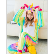   LICORNE MULTICOLORE RAINBOW , combinaison licorne arc en ciel-UNISEX