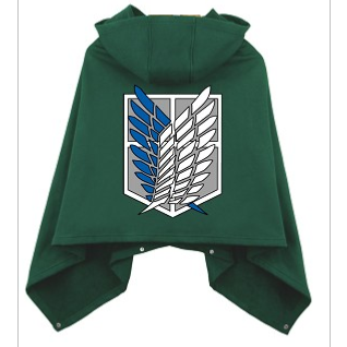     CAPE Attack on Titan anime dress smock COSPLAY