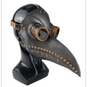 MASQUE MEDECIN DE LA PESTE , plague doctor , masque en latex