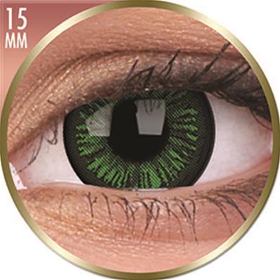 PAIRE DE LENTILLES BIG EYES LUSTROUS GREEN 15MM