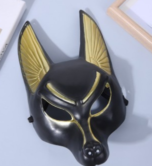 MASQUE ANUBIS DIEU DE LA MORT, masque égyptien