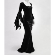    ROBE GOTHIQUE NOIRE HALLOWMAS