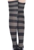 COLLANT CHAT STRIPED OVER KNEE