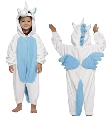 LICORNE ENFANT BLANCHE ET BLEUE 