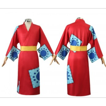 KIMONO ROUGE , kimono cosplay déguisement lufy