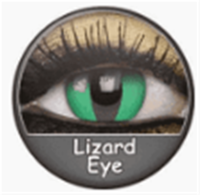 PAIRE DE LENTILLES ANNUELLES lizard eye , lentilles de chat de couleur verte
