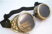 LUNETTES STEAMPUNK COULEUR CUIVRE CLAIRE , lunettes cyberpunk