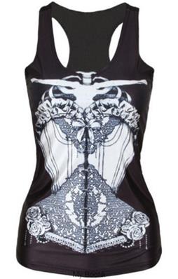 CORSET SKULL T