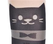 COLLANT CHAT STRIPED OVER KNEE