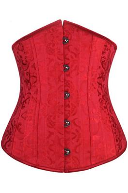Red Jacquard Underbust
