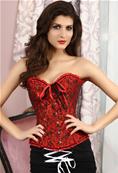 Red Pattern Corset , corset rouge 
