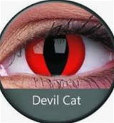  PAIRE DE LENTILLES ANNUELLES DEVIL CAT  , LENTILLES DEMONS