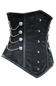 SERRE TAILLE NOBLE BLACK UNDERBUST 