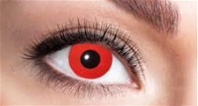 LENTILLES ROUGE DRACULA - lentilles jetables