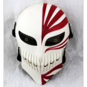 MASQUE DE BLEACH , masque cosplay bleach blanc et rouge , masque ichigo