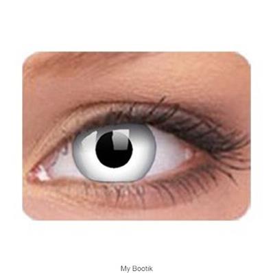   PAIRE DE LENTILLES ANNUELLES White Witch , lentilles blanches , ZOMBIE