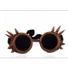 LUNETTES STEAMPUNK AVEC PIQUES COULEUR CUIVRE 