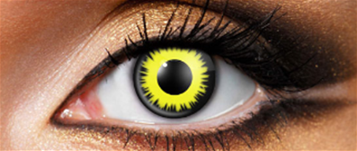 LENTILLES ECLIPSE ,LENTILLES JAUNES -lentilles jetables