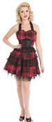 RED TARTAN GOTHIC DRESS