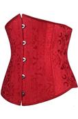 Red Jacquard Underbust