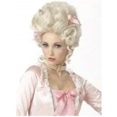 PERRUQUE ARISTOCRATIQUE FEMININE, perruque baroque, perruque marie antoinette