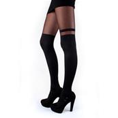 COLLANT GRANDE TAILLE Over the Knee Stripe 