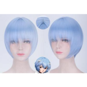 PERRUQUE BLEUE COUPE CARREE ref.PL-433