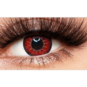 LENTILLES ROUGE RED VAMPIRE REF.QA06